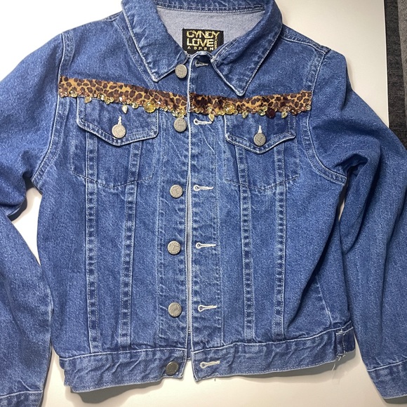Girls Cyndy Love Aspen Denim Jacket - Picture 1 of 5